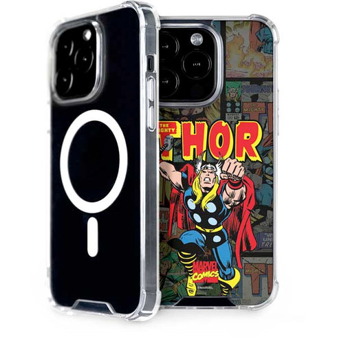 Marvel Classic Comics The Mighty Thor Vintage iPhone 15 Pro MagSafe Case